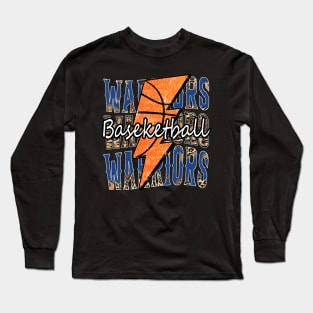 Graphic Basketball Warriors Proud Name Vintage Long Sleeve T-Shirt